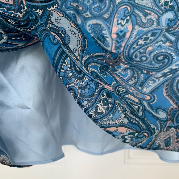 Betsey Johnson Blue Paisley Dress - size 6 - Picture 5 of 6